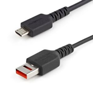 3ft (1m) Secure Charging Cable – USB-A to Micro USB Data Blocker Charge-Only Cable – Power-Only Charger Cable for Phone/Tablet – Data