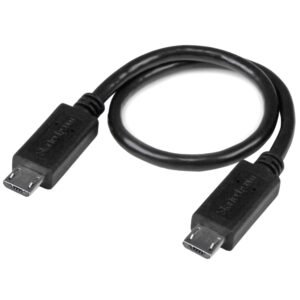 USB OTG Cable - Micro USB to Micro USB - M/M - 8 in.