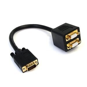 1 ft VGA to 2x VGA Video Splitter Cable – M/F