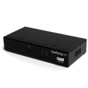 2 Port DisplayPort Video Switch with Audio & IR Remote Control