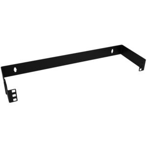 1U Hinged Wall Mount Patch Panel Bracket - 6 inch Deep - 19" Patch Panel Swing Rack for Shallow Network Equipment- 17lbs