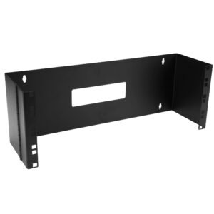 4U Hinged Wall Mount Patch Panel Bracket - 6 inch Deep - 19" Patch Panel Swing Rack for Shallow Network Equipment- 33lbs