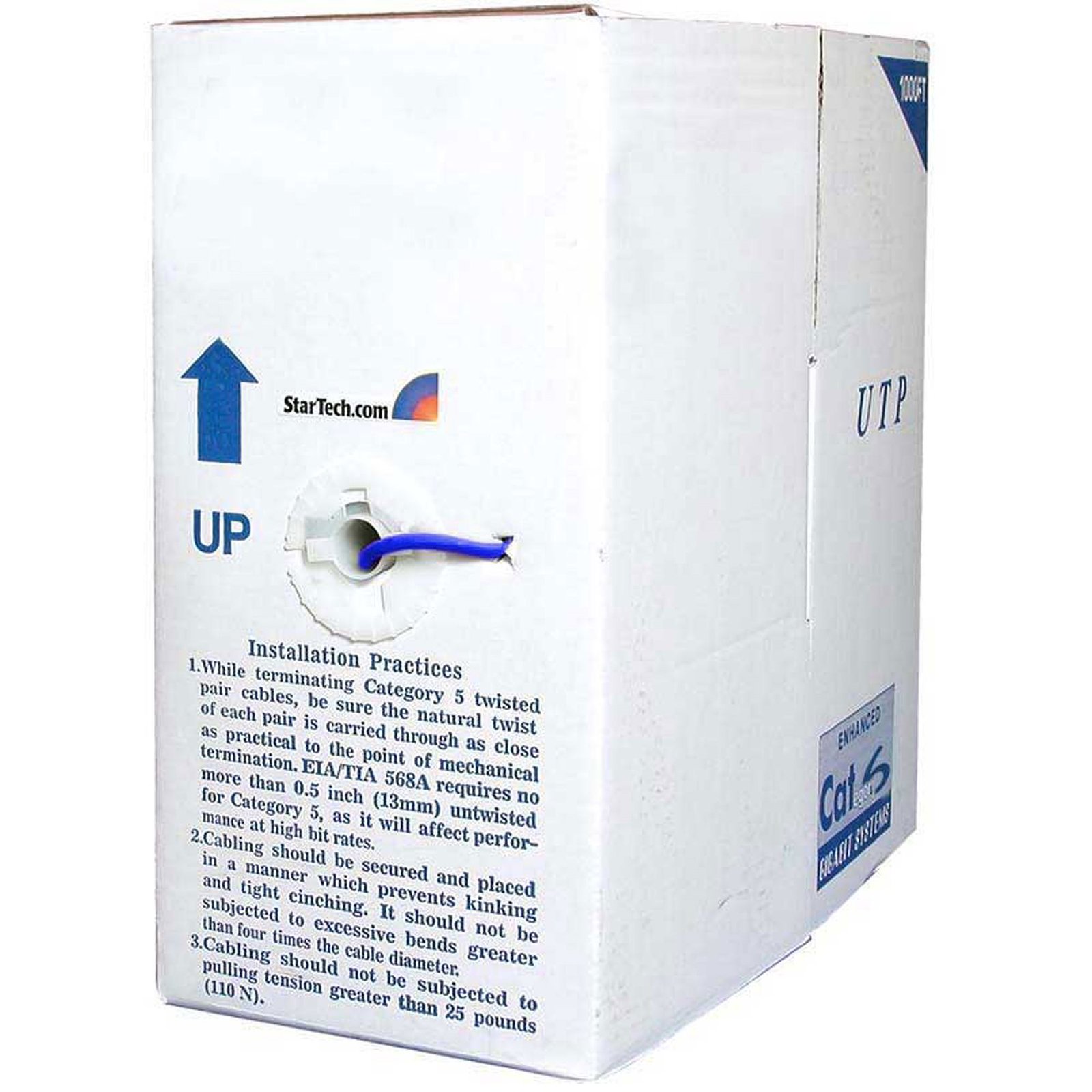 Blue Cat 6 Stranded UTP Patch Cable - By the Foot