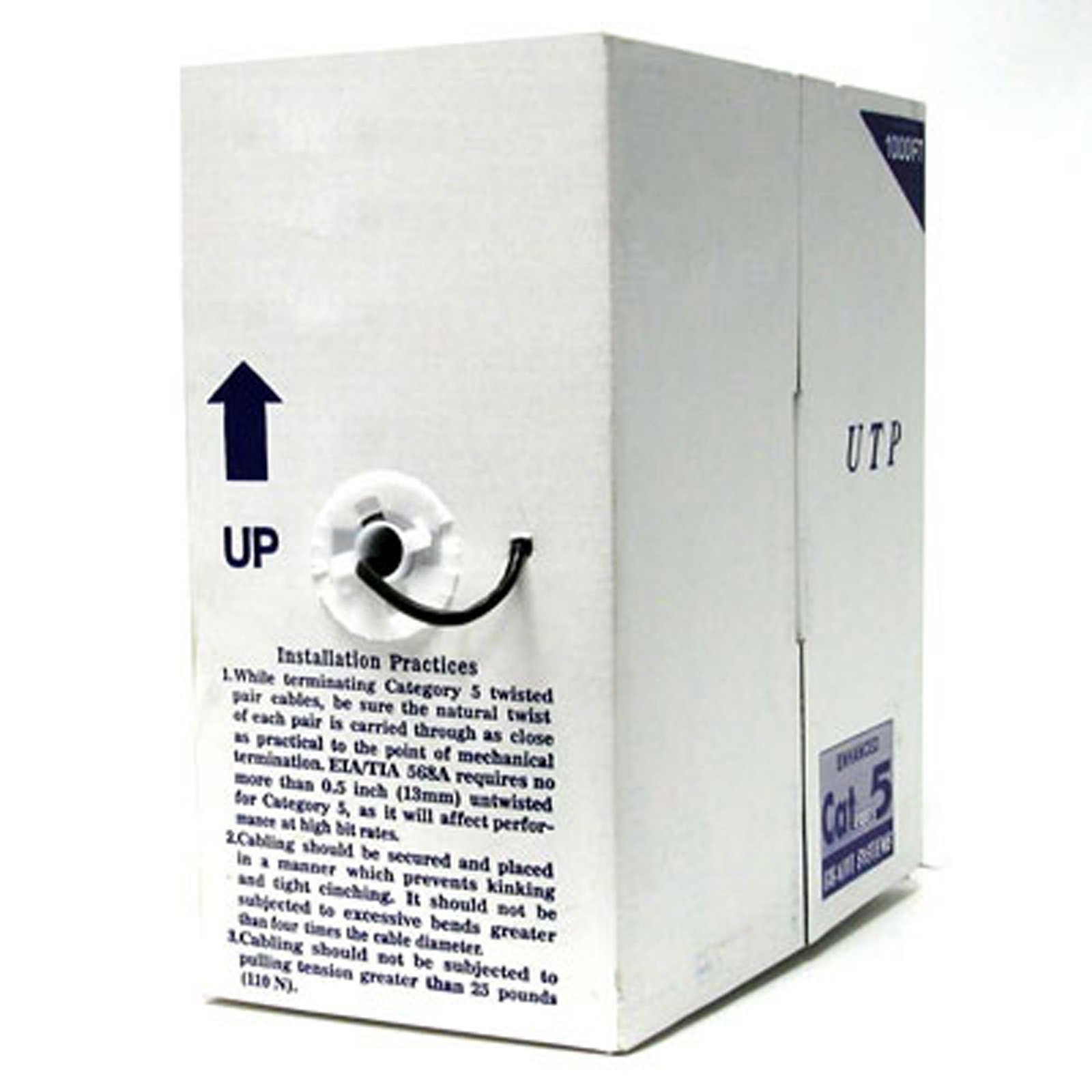 Gray Cat 5e Stranded UTP Patch Cable - Sold by the Foot