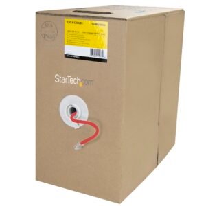 Bulk Cat 5e Ethernet Cable - 1000 ft. - Stranded - Red