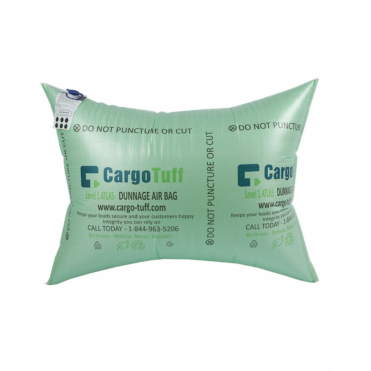 Dunnage Bag: 48 in Lg, 36 in Wd, 8.5 mil Mil Thick, 8 psi Breaking Pressure, 10 PK
