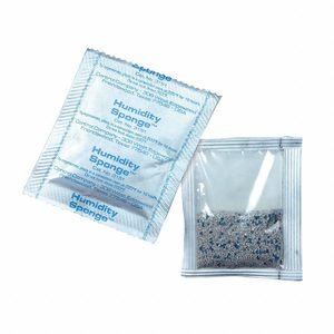 Humidity Sponge: 3 in Wd, 3 in Lg, 476 cu in Area Protected, 3/8 oz Desiccant Bag Size, Bag, 40 PK