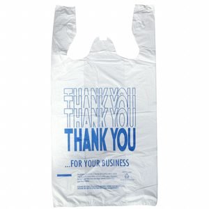 T-Shirt Bag: 0.47 mil Thick, 19 in Ht, 10 in Wd, 5 in Dp, High Density Polyethylene (HDPE), 2,000 PK