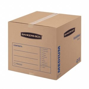 Moving Box: 18 in x 18 in x 16 in, 32 ECT, Single Wall, 20 PK