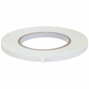 Bag Sealing Tape: 3/8 in Tape Wd, 180 yd Tape Lg, White, 2.4 mil Tape Thick, UPVC