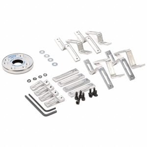 AEGIS Shaft Grounding Ring: One Piece, For 5/8 in Shaft Dia, 56, Aluminum, 2 in Ring Outside Dia