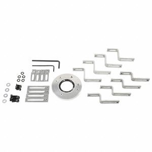 AEGIS Motor Grounding Ring: One Piece, For 28 mm Shaft Dia, 100L/112M, Aluminum, IEC