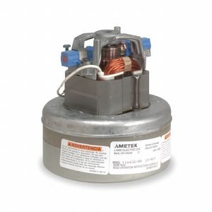 AMETEK LAMB Vacuum Motor: 24V DC, 5.7 in Body Dia, 2 Blower Stages, 64.7 cfm Airflow - Max