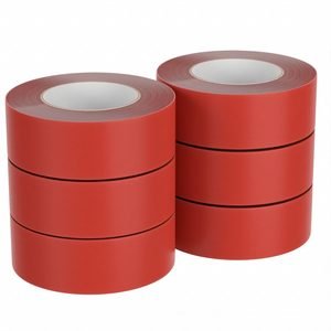 APPROVED VENDOR Color Coding Tape: 1.8 mil Tape Thick, Red, 2 in x 110 yd, HP 200, 6 PK