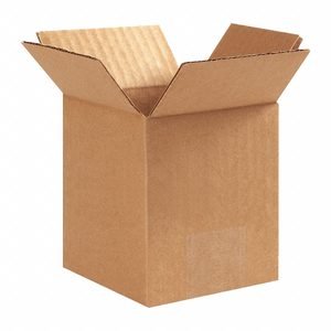 Shipping Box: 4 in Inside Lg, 4 in Inside Wd, 6 in Inside Ht, 32 ECT, Single Wall