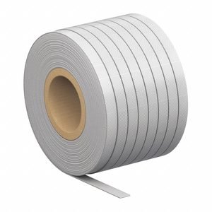 APPROVED VENDOR Plastic Strapping: 2,700 lb Break Strength, 250 ft Overall Lg, Orange/White, 1