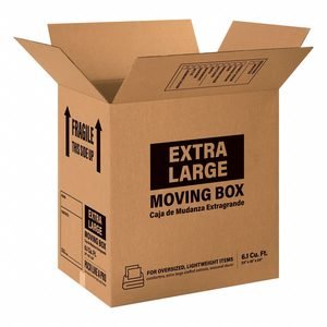 Printed Moving Boxes: 24 in x 18 in x 24 in, 32 ECT, Single Wall