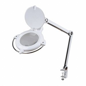 APPROVED VENDOR Round Magnifier Light: LED, 1.75x, 3 Diopter, 810 lm Max Brightness, 18 in Arm Reach