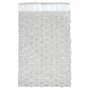 Bubble Bag: 4 in Bubble Bag Wd, 5 1/2 in Bubble Bag Lg, 1,500 Bags per Case, 1,500 PK
