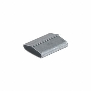 APPROVED VENDOR Strapping Seal: Fits 5/8 in Strap Wd, 7/8 in Seal Lg, Regular Duty, Round, 5,000 PK
