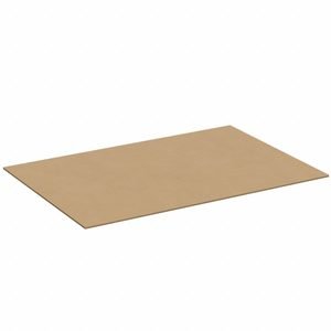 Corrugated Pads: 24 in Wd, 48 in Lg, 3/16 in Thick, Kraft, Single Wall