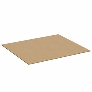 Corrugated Pads: 20 in Wd, 24 in Lg, 1/8 in Thick, Kraft, Single Wall