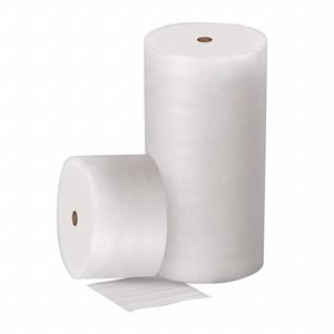 Packing Foam Roll: 1/32 in Foam Thick, 24 in Roll Wd, 2,000 ft Roll Lg, White, Perforated