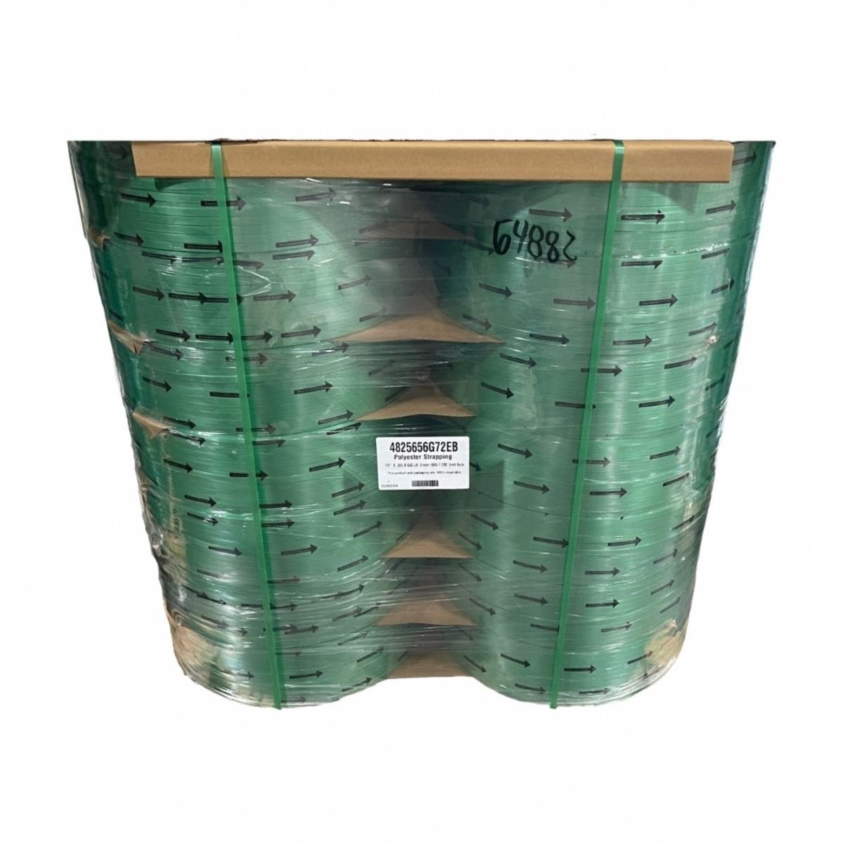 APPROVED VENDOR Plastic Strapping: 5/8 in Strapping Wd, 0.035 in Thick, 1,400 lb Break Strength, PK