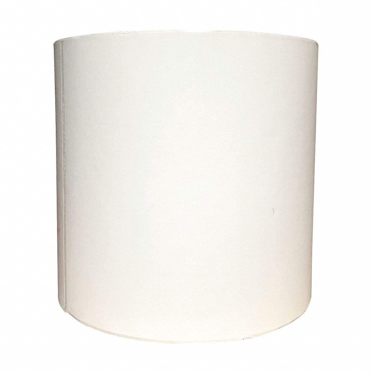 Barcode Printer Label: 4 in Label Wd, 6 in Label Ht, White, 1 in Core Dia., Matte, Perforated