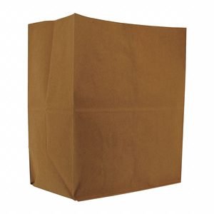 Grocery Bag: 12 in Wd, 7 in Dp, 14 in Ht, Grocery Bag, Kraft, 500 PK
