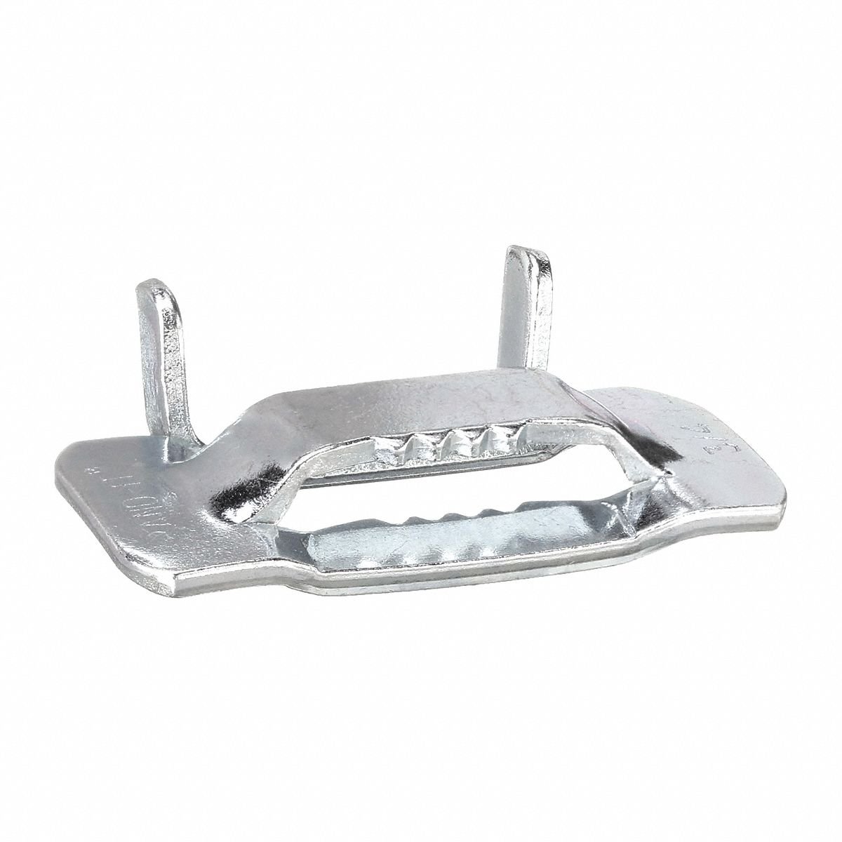 BAND-IT Strapping Buckle: Fits 3/4 in Strap Wd, Carbon Steel, 50 Qty, Flat, Regular Duty, 50 PK