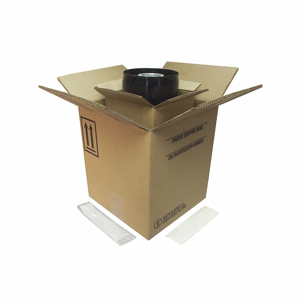 BERLIN Hazardous Material Shipping Kit: 11 1/2 in x 11 1/2 in x 12 15/16 in, 4G/X9.7/S, 44 ECT, 4 PK