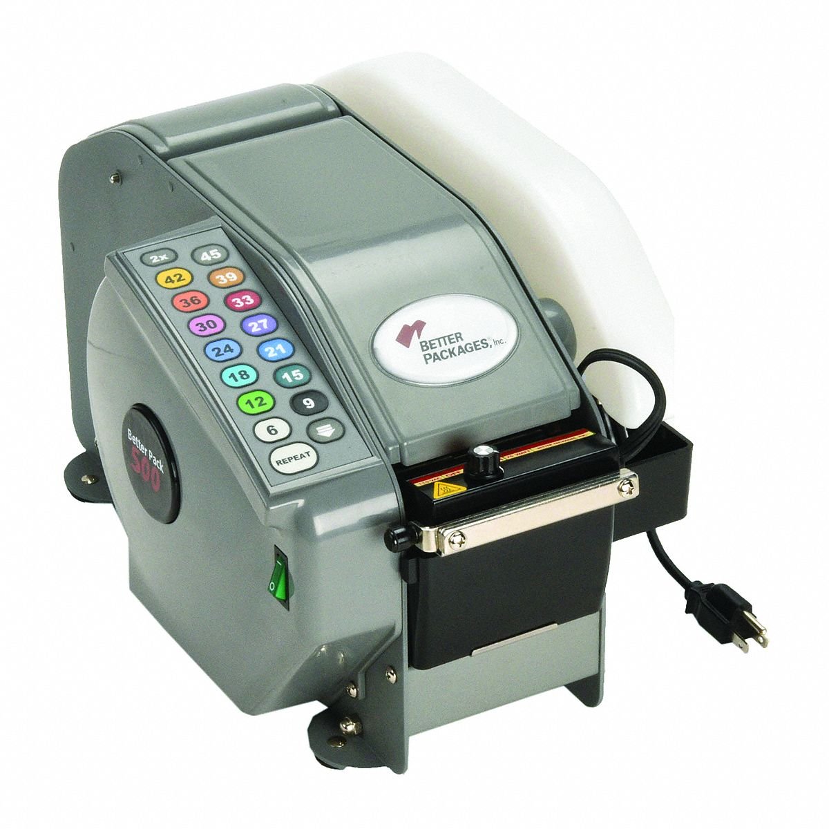 BETTER PACK Tape Dispenser: For 3 in Max Tape Wd, For 7 1/2 in Max Tape Roll Dia, 6 in to 120 in