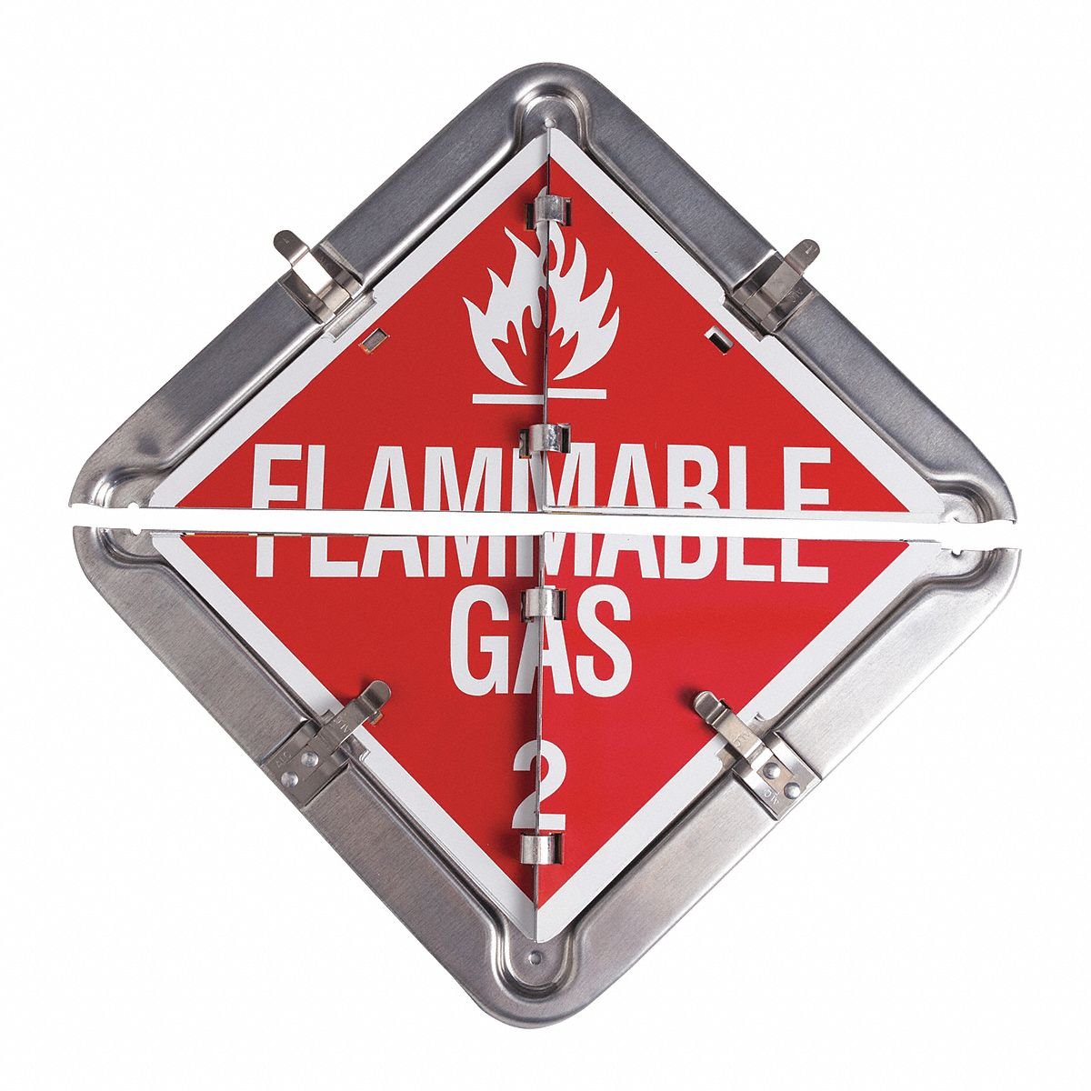 BRADY DOT Container Placard: Various DOT Classes, 13 5/8 in x 13 5/8 in, 13 5/8 in Label Ht, Placard