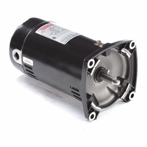 CENTURY Square Flange Pool Pump Motor: C-Face, 48Y Frame Size, Capacitor-Start/Run, Open Drip Proof