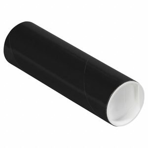 Mailing Tube: 2 in x 6 in, 1/16 in Wall Thick, Black, 50 PK