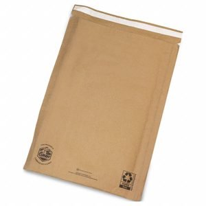 Mailer Envelopes: 18 1/2 in x 11 7/8 in, 11 3/8 in, #6, Paper, Yellow, 80 PK