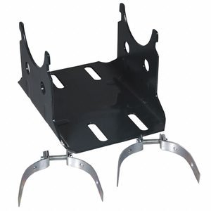 DAYTON Motor Mounting Base: 5 in Compatible Motor Dia, 2 1/2 in Compatible Ring Dia, (2) Clamps