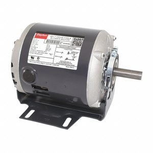 DAYTON Belt Drive Motor: 1 Speed, Open Drip Proof, Cradle Base Mount, 1/4 hp Horsepower, 115V AC