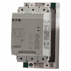 EATON Soft Start: 480V AC, 22 A Output Current, No Bypass, NEMA 1, 60/50 Hz, Three Phase, 24V DC
