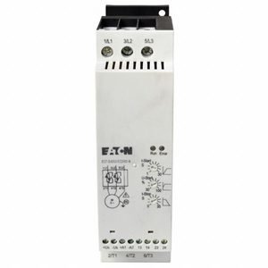 EATON Soft Start: 480V AC, 32 A Output Current, No Bypass, NEMA 1, 60/50 Hz, Three Phase, 24V DC