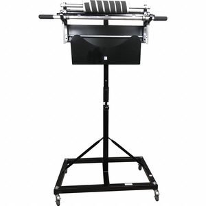 Bag Dispenser: 39 1/3 in Wd, 23 1/6 in Dp, 78 in Ht, Aluminum/Metal, 250 Bags, Mobile Stand