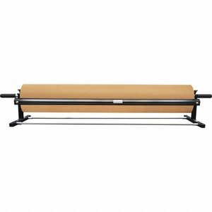 ENCORE PACKAGING Kraft Paper Dispenser: Mounted, For 48 in Roll Wd, 54 in Overall Wd, 1 Rolls, Black