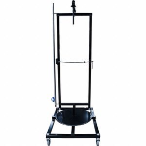 Tubing Bag Dispenser: 12 in Wd, 39 in Ht, 12 in Dp, Steel, 36 in Max Recommended Bag Wd