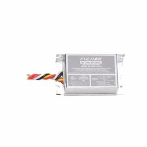 FULHAM Fluorescent Ballast: 120V AC, 1/2 Lamps Supported, 3 3/8 in Overall Lg, 1 3/4 in Overall Wd