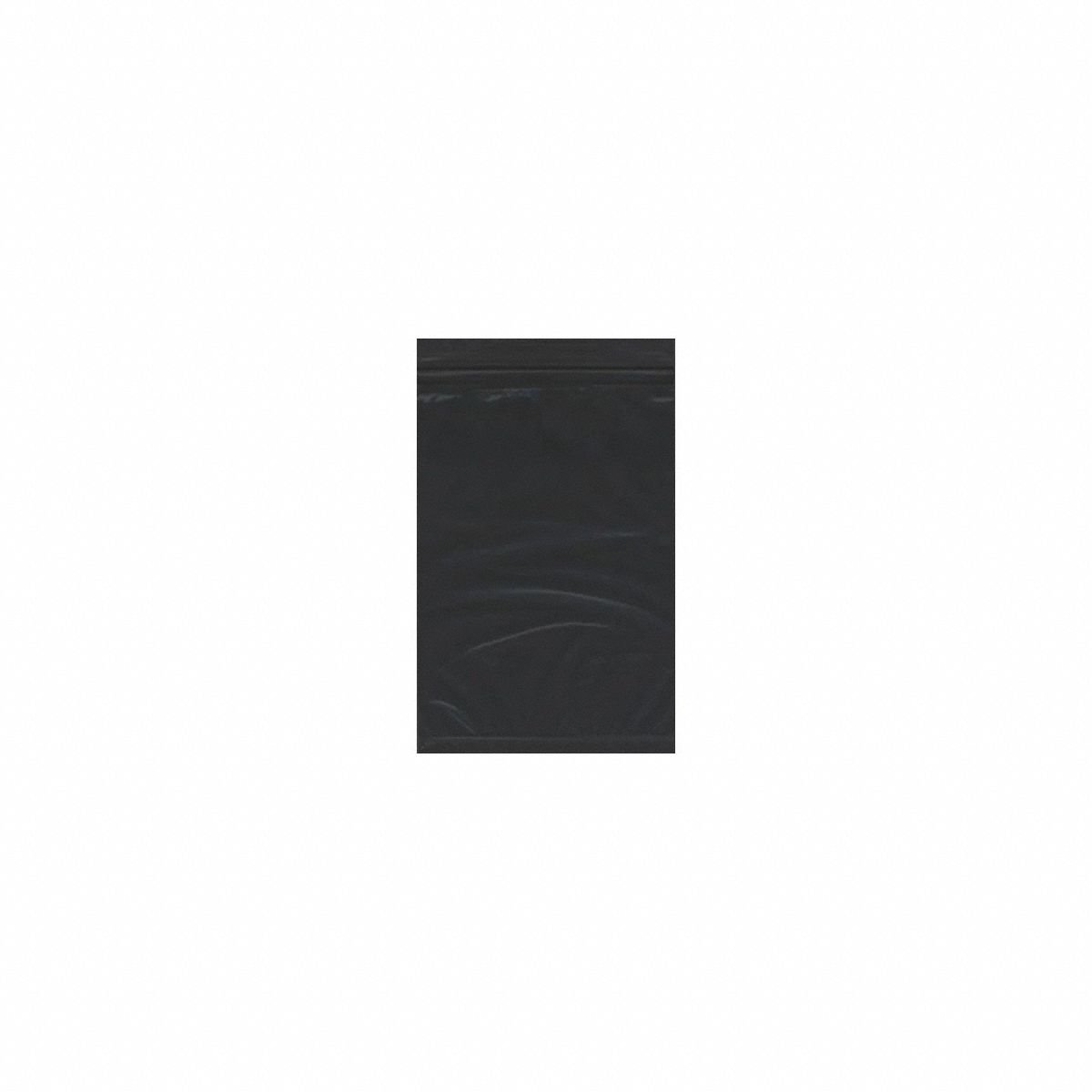 APPROVED VENDOR Packaging Bag: Black, 2 mil Thick, 9 in Wd, 12 in Lg, Zipper Bag, 1,000 PK