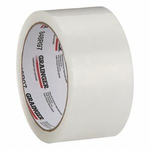 GRAINGER Acrylic Packing Tape: 1.8 mil Tape Thick, 2 in x 55 yd, 2 in, Clear, LD, Light-Duty