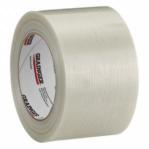 GRAINGER Strapping Tape: 3.9 mil Tape Thick, 3 in x 60 yd, Clear, 16 PK