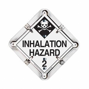 Vehicle Placard Flipchart: Full Frame Trailer Flip Placard Holder, 13 1/2 in Wd, 13 1/2 in Ht