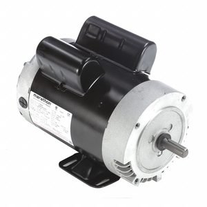 LEESON Pressure Washer Motor: 56 Frame Size, Rigid Base, Open Drip Proof, 2 hp, 115/230V AC, CW/CCW